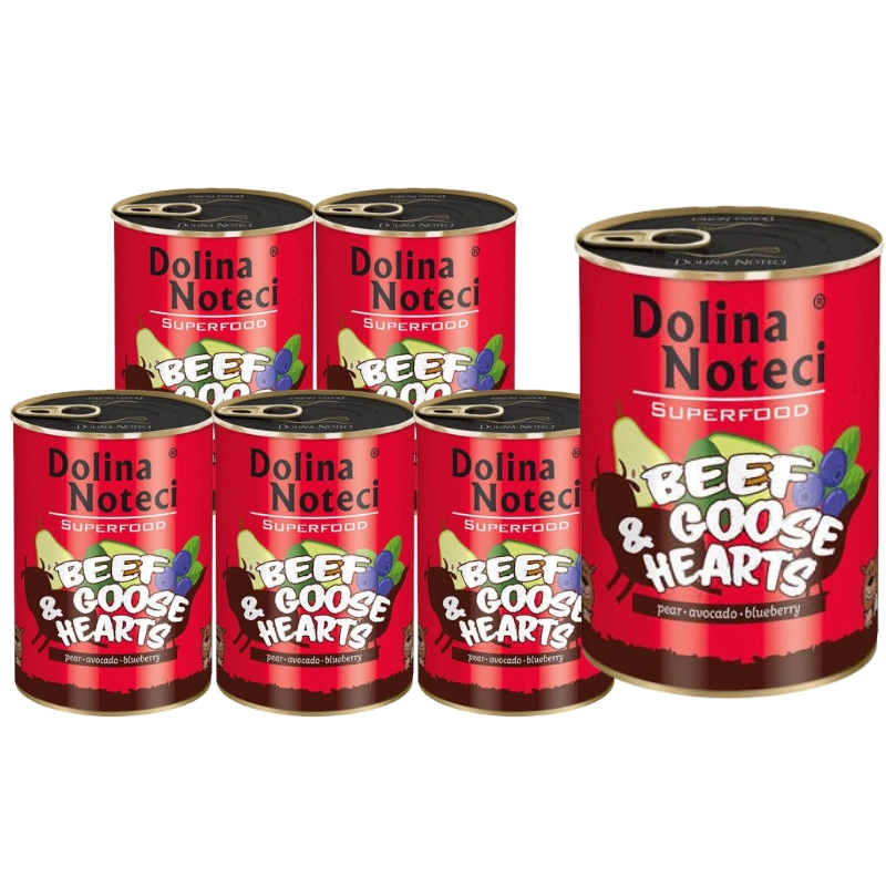 Dolina Noteci Premium Superfood gęś, wołowina adult 400 g × 6