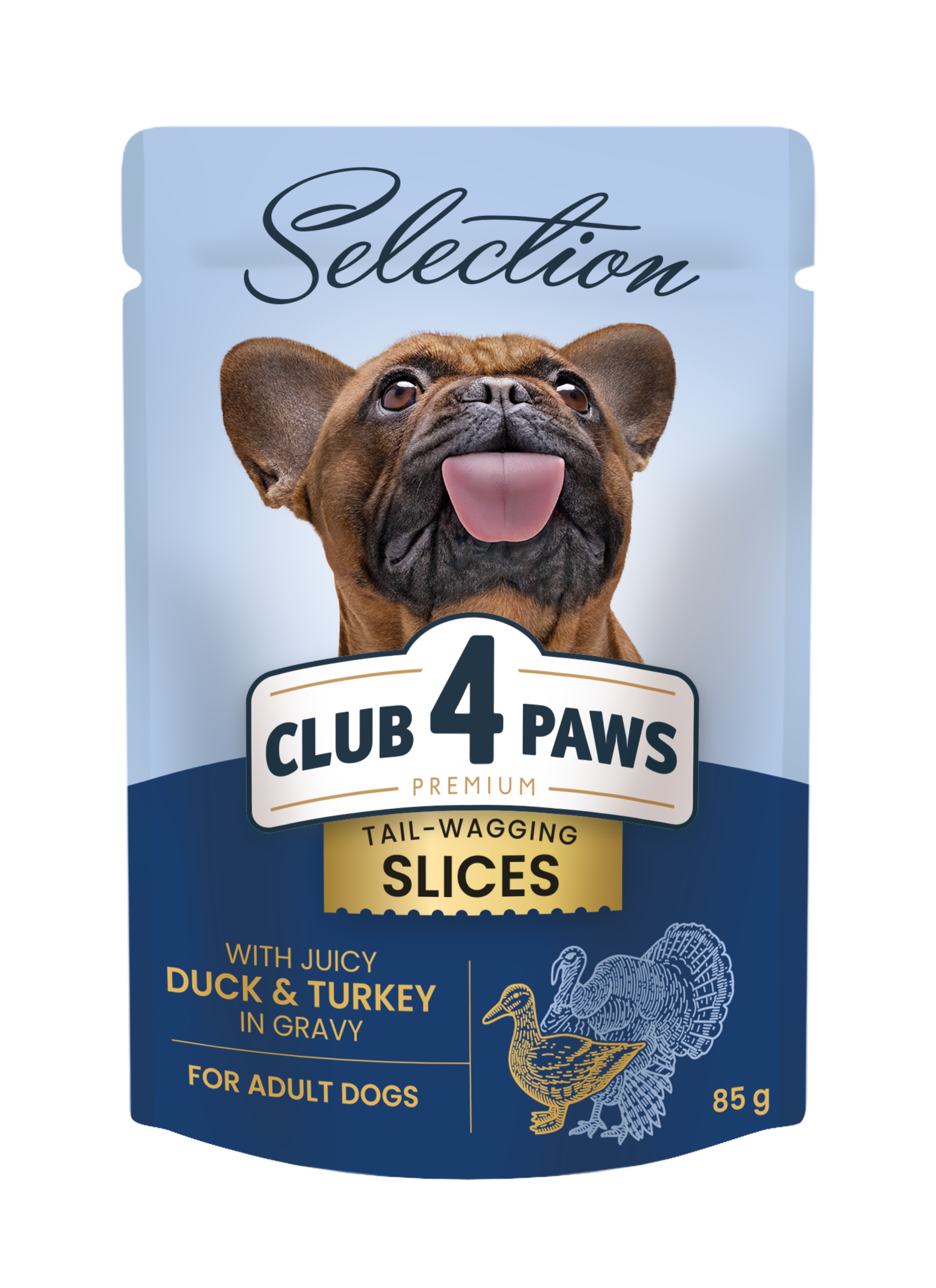 Club 4 Paws Selection indyk, kaczka adult małe rasy 85 g