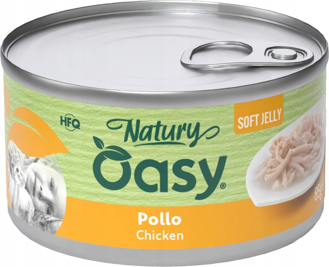Oasy Natury Soft Jelly kurczak z ananasem w galaretce adult 85 g