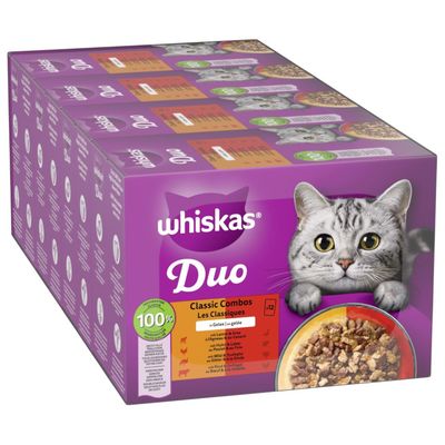 Whiskas Duo mix smaków w galaretce adult 85 g × 48
