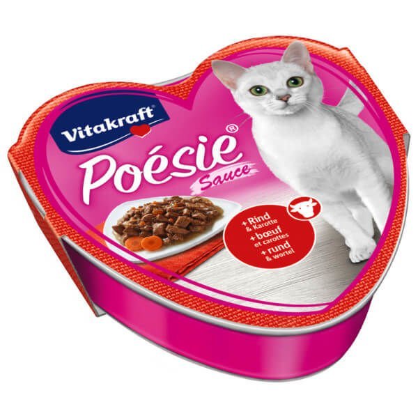 Vitakraft Poesie wołowina z marchewką w sosie adult 85 g