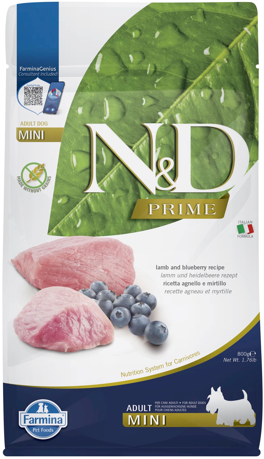 Farmina N&D Prime jagnięcina adult małe rasy 800 g