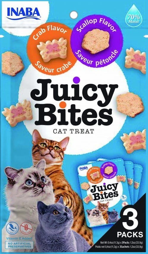 Inaba Juicy Bites mix smaków 11 g × 3