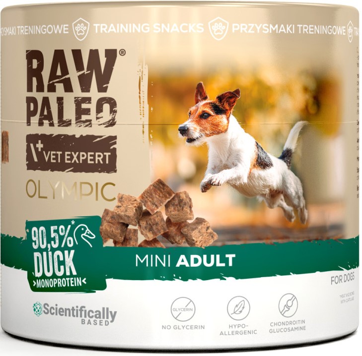 VetExpert Raw Paleo Olympic kaczka małe rasy 90 g