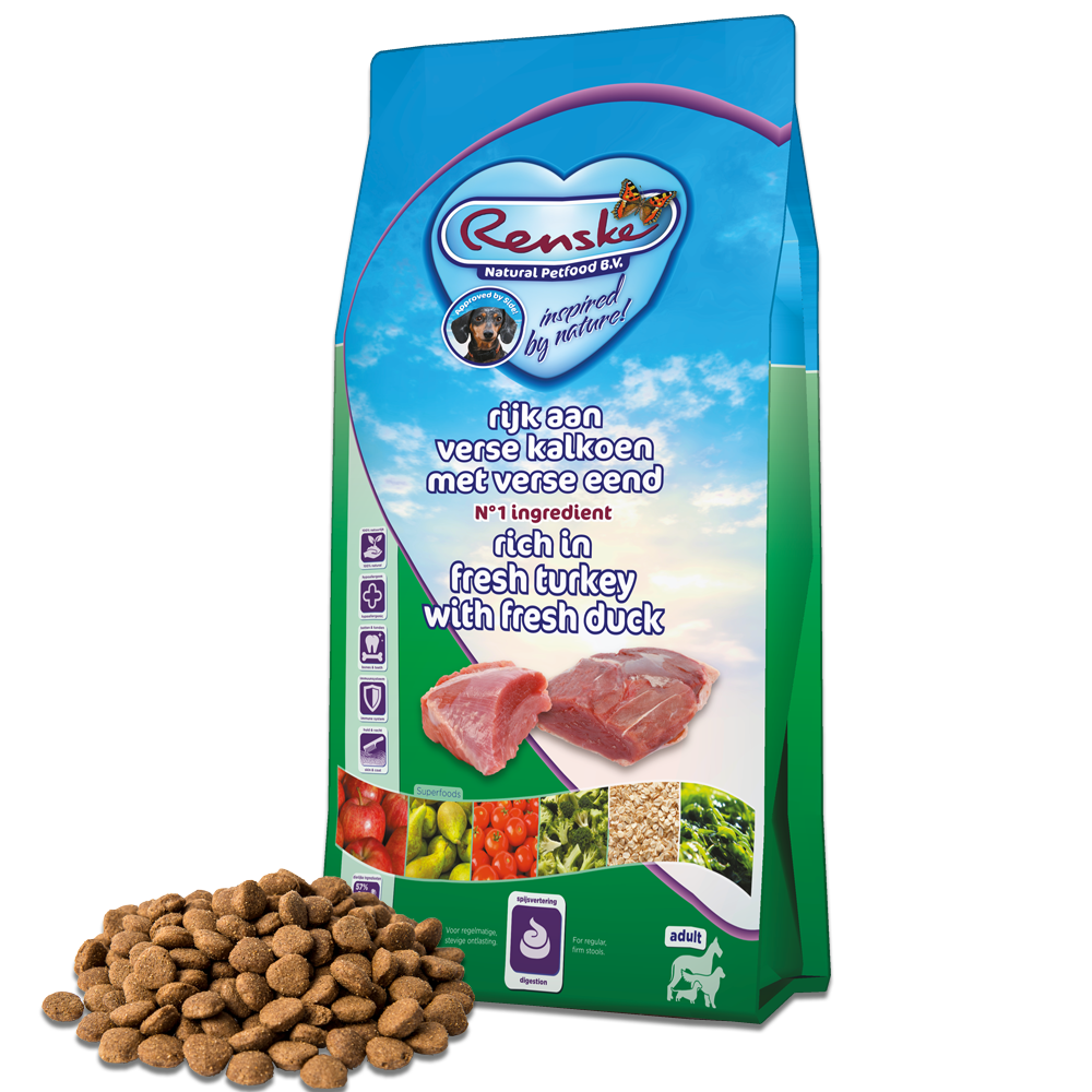 Renske Fresh Meat indyk, kaczka adult 12 kg