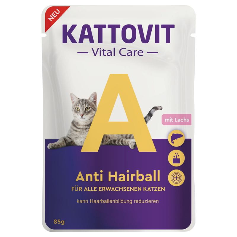 Kattovit Vital Care Hairball łosoś w sosie 85 g