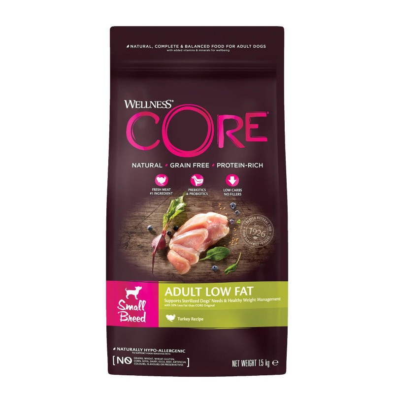 Wellness CORE Small Breed Low Fat indyk adult małe rasy 1,5 kg