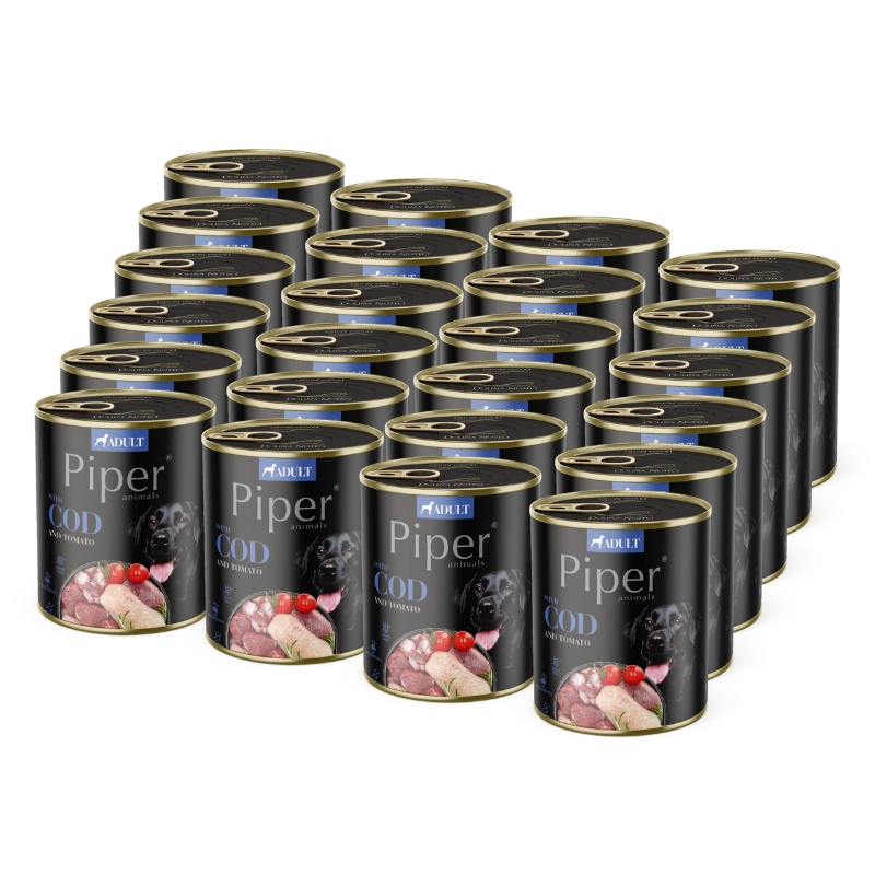 Dolina Noteci Piper Animals dorsz z pomidorem adult 800 g × 24