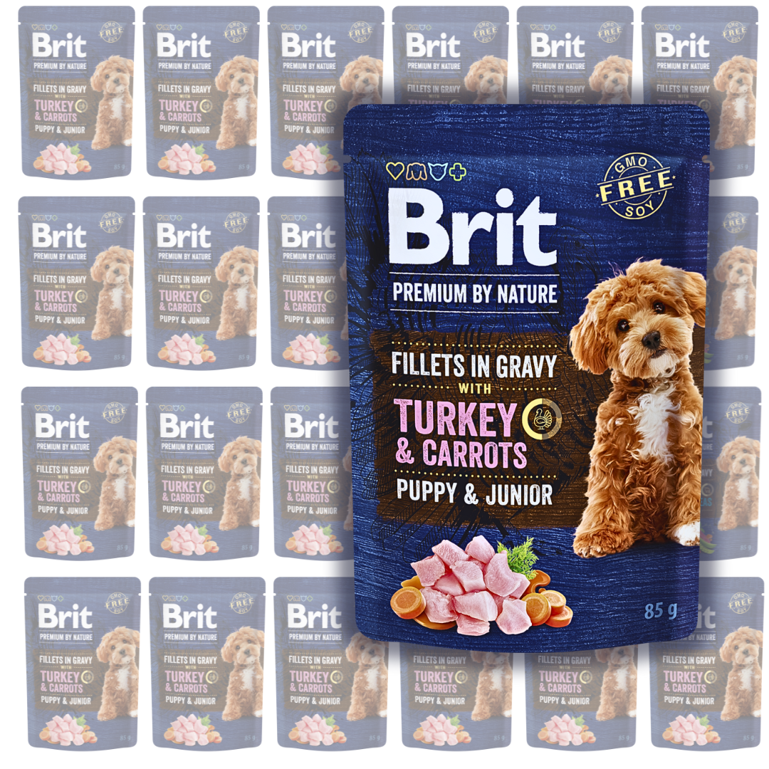 Brit Premium indyk junior 85 g × 24