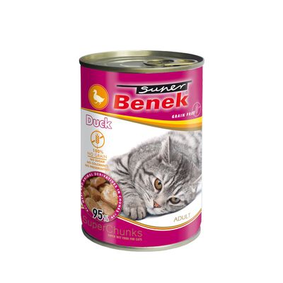 Super Beno Super Chunks Sensitive kaczka w sosie adult 415 g × 20