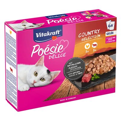 Vitakraft Poésie Délice mix smaków w sosie adult 85 g × 6
