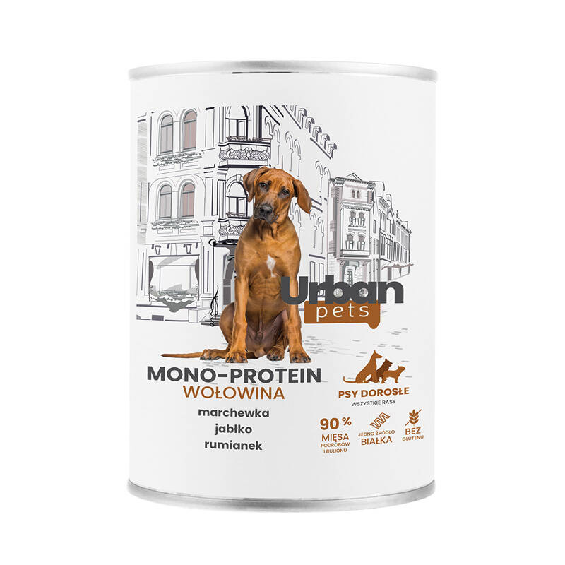 Over Zoo Urban Pets Mono Protein wołowina 400 g