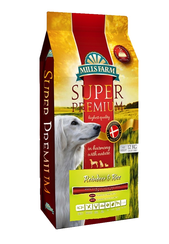 Mills Farm renifer z ryżem adult 12 kg