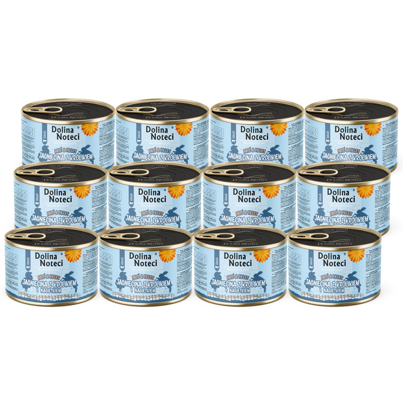 Dolina Noteci Superfood jagnięcina, królik pasztet adult 185 g × 12