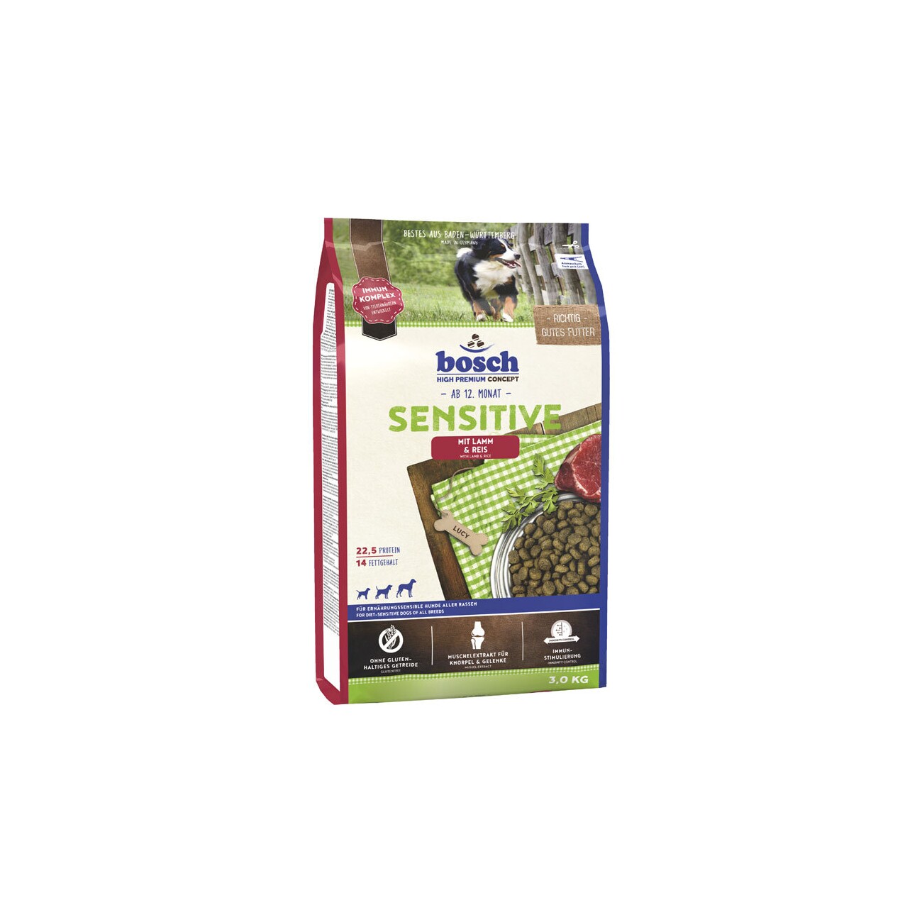 Bosch Sensitive jagnięcina z ryżem adult 3 kg