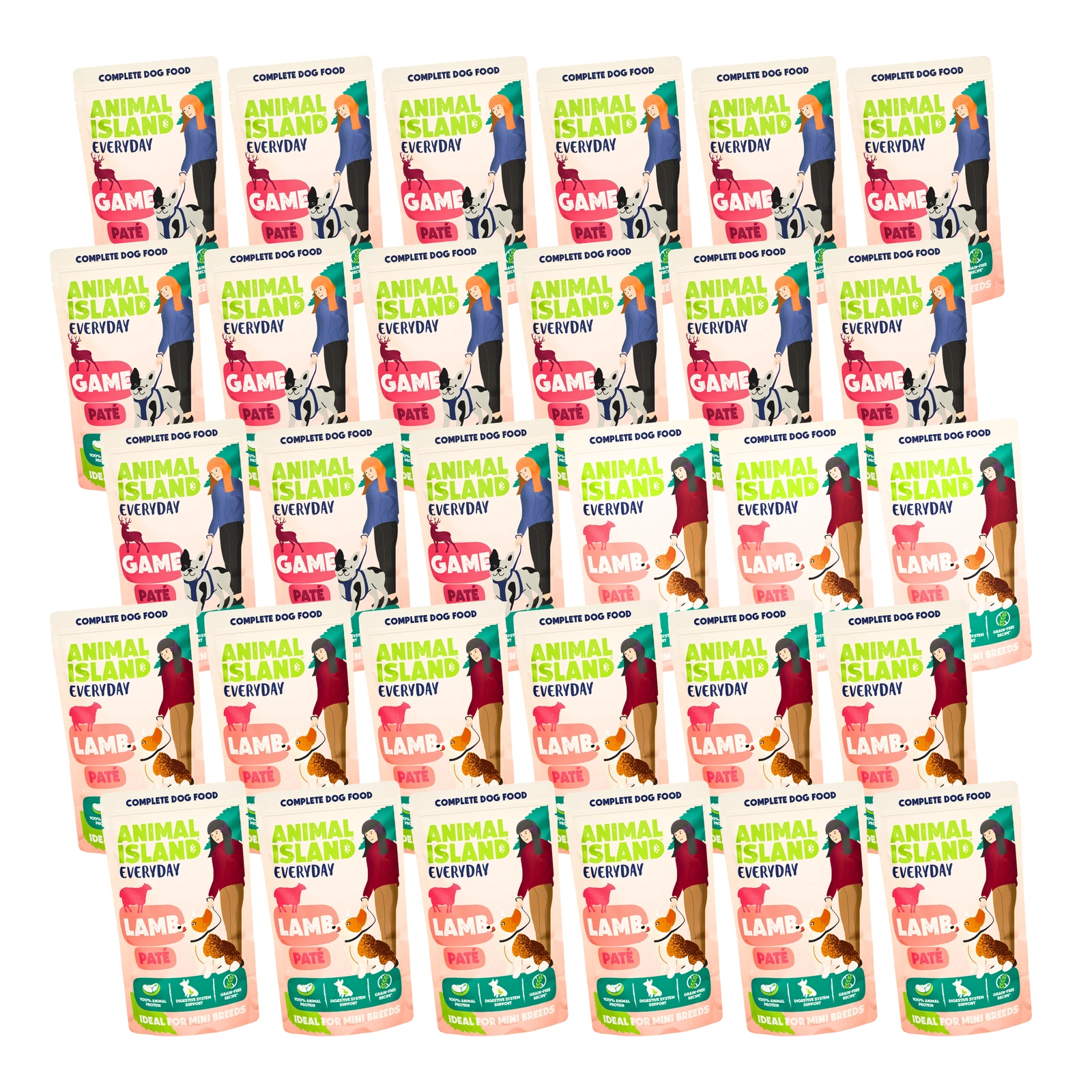 Animal Island Everyday Pate mix smaków 150 g × 30