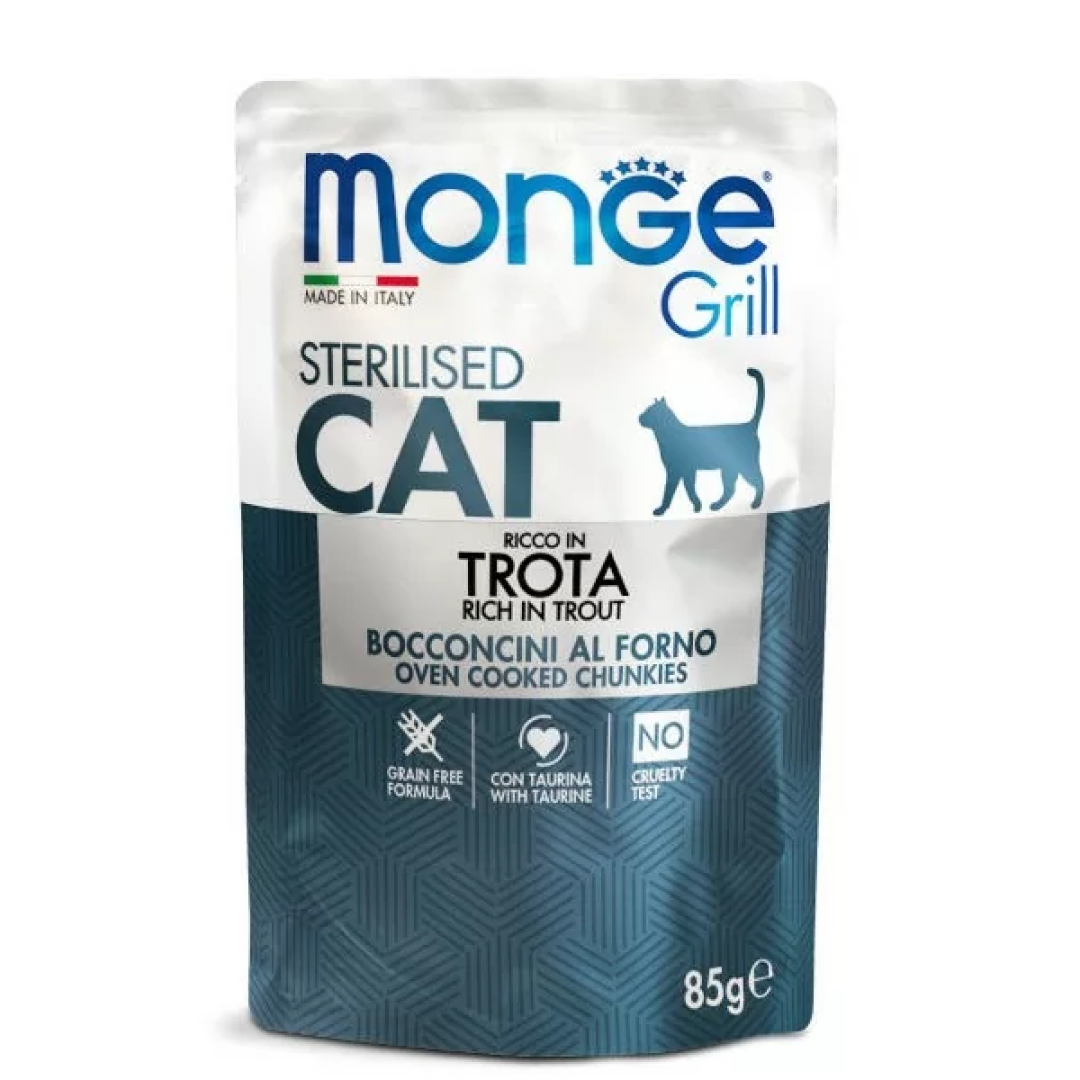 Monge Grill Sterilised pstrąg w galaretce adult 85 g