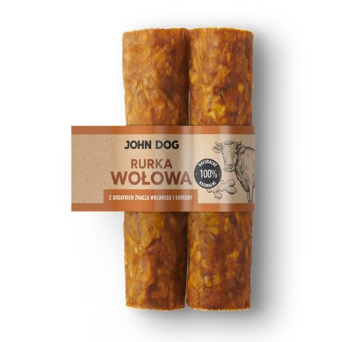 John Dog wołowina z żwaczem i kurkumą 25 g × 2