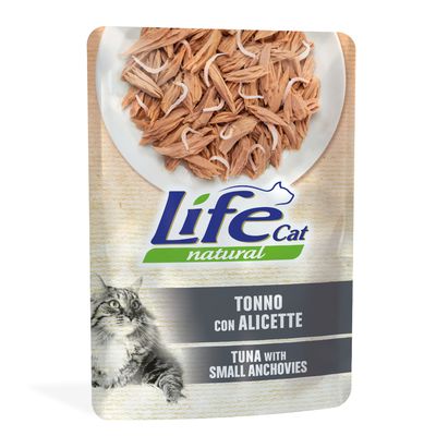Life Cat Natural sardynka, tuńczyk w galaretce adult 70 g × 6