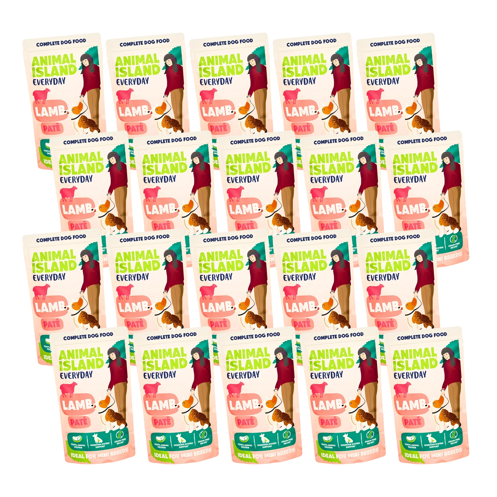 Animal Island Everyday jagnięcina adult małe rasy 150 g × 20