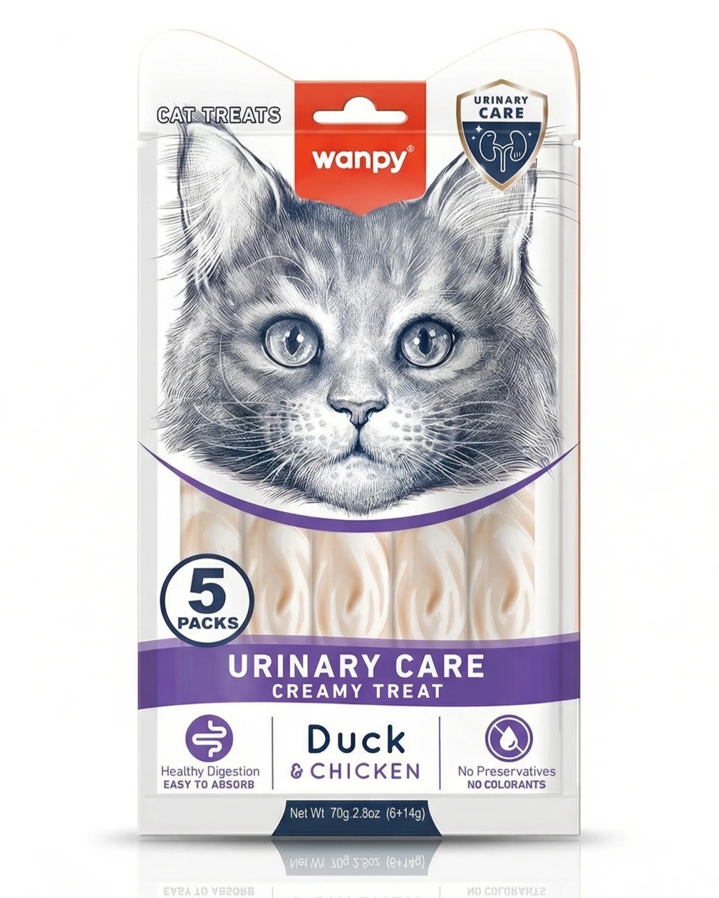 Wanpy Functional Creamy Treat Urinary kaczka, kurczak 70 g