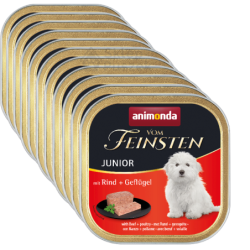Animonda Vom Feinsten drób, wołowina junior 150 g × 11
