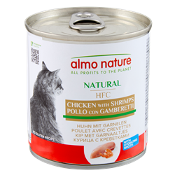 Almo Nature Hfc Natural krewetki, kurczak w bulionie 280 g