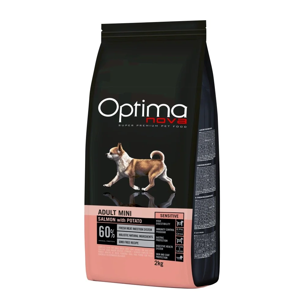 Optimanova łosoś adult małe rasy 2 kg