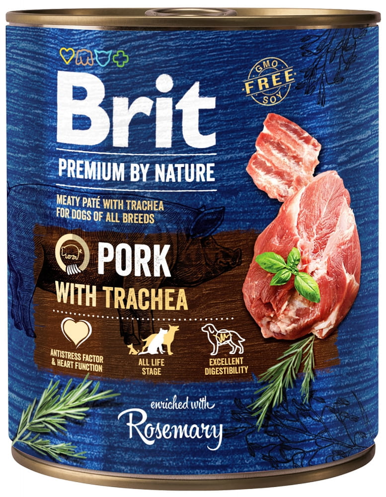Brit Premium by Nature wieprzowina 800 g × 6