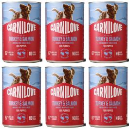 Carnilove indyk, łosoś puppy 400 g × 6