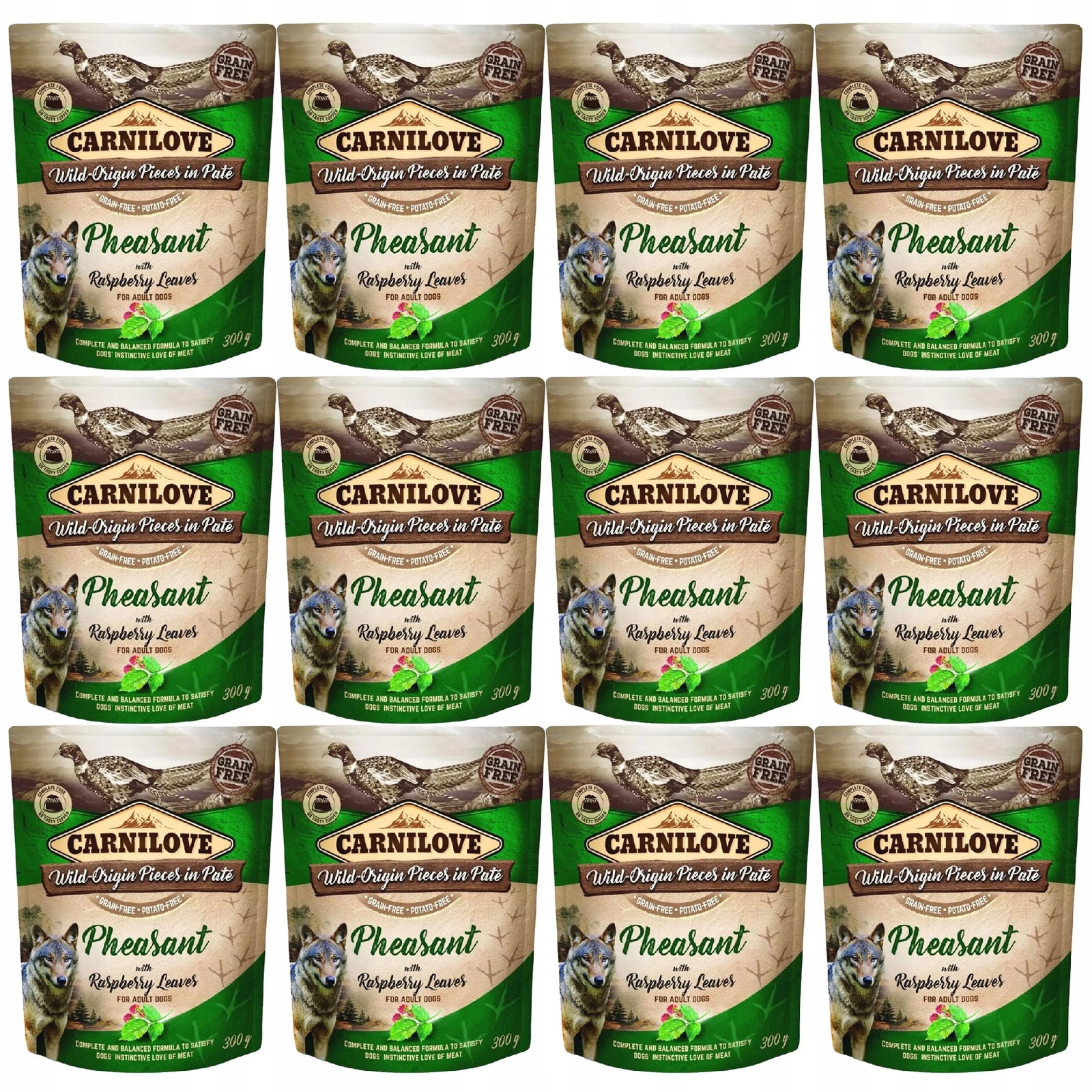 Carnilove bażant, drób adult 300 g × 12