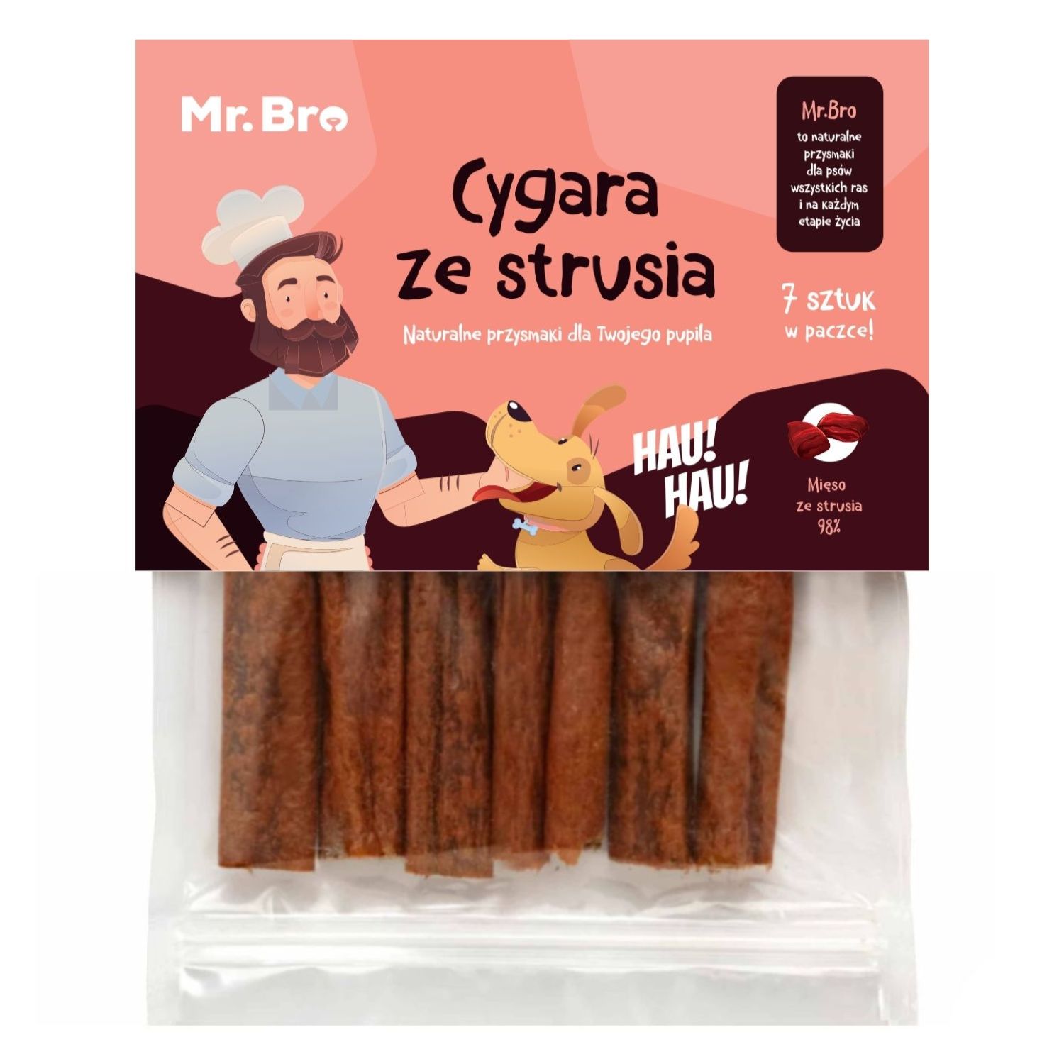 Mr. Bro Cygara struś 25 g × 7