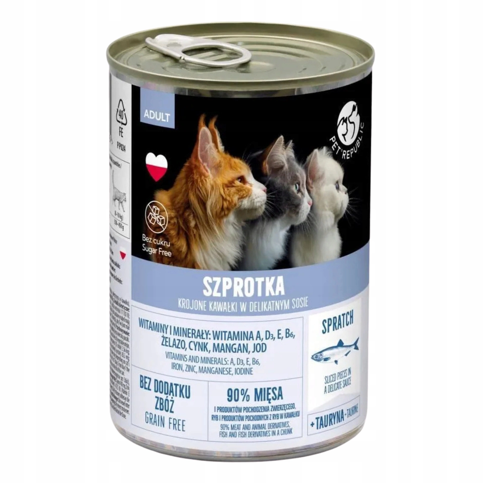 Pet Republic szprotka kawałki adult 400 g
