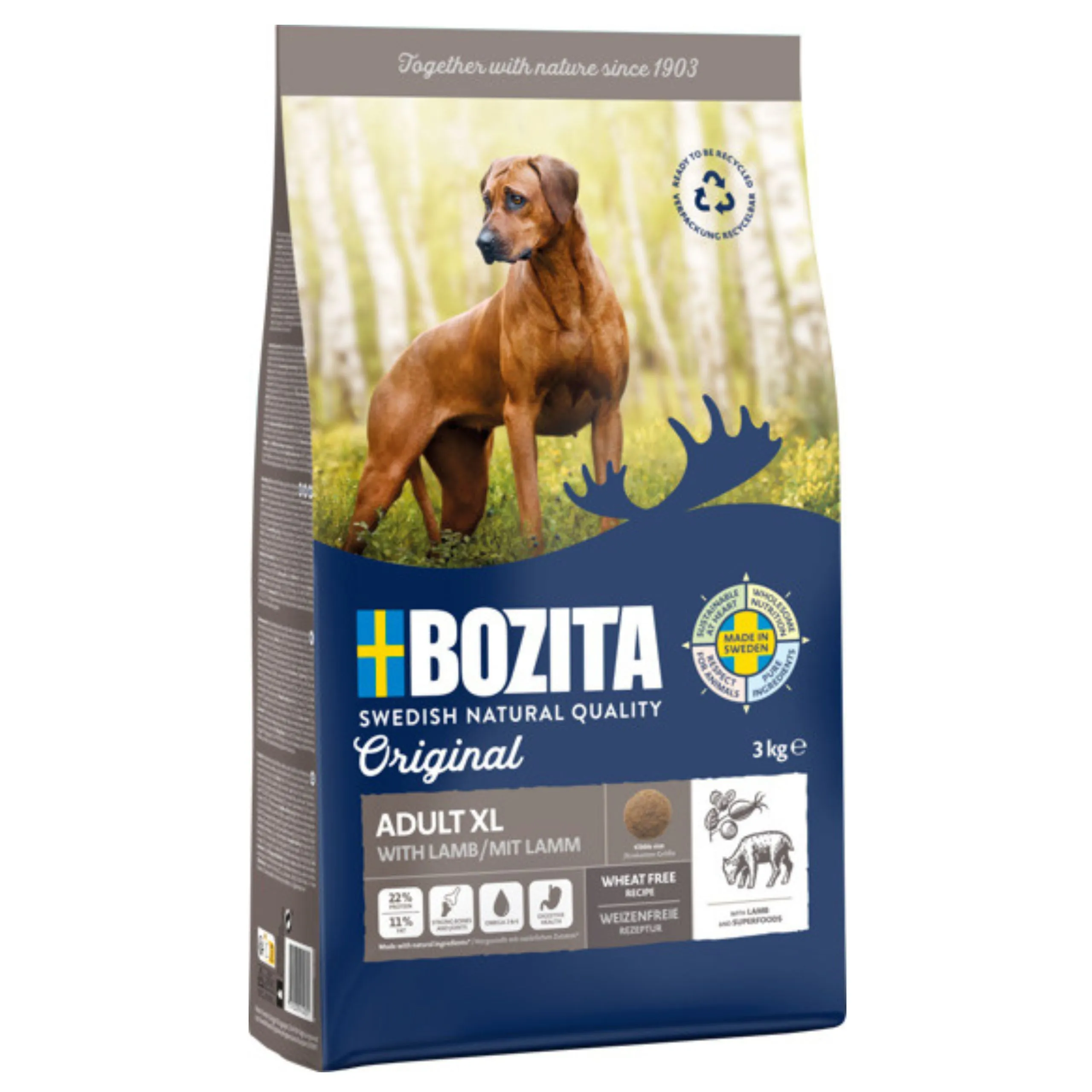 Bozita Original kurczak adult duże rasy 3 kg