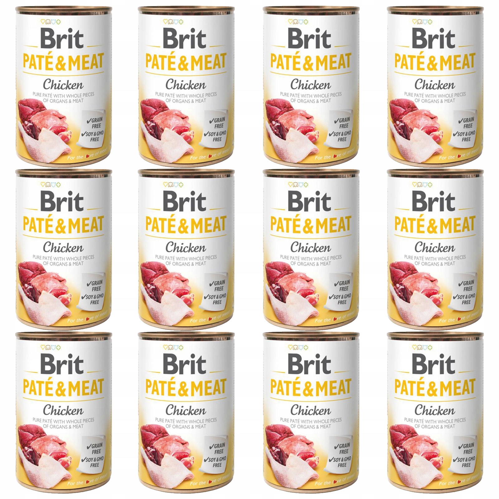 Brit Pate & Meat kurczak 400 g × 12