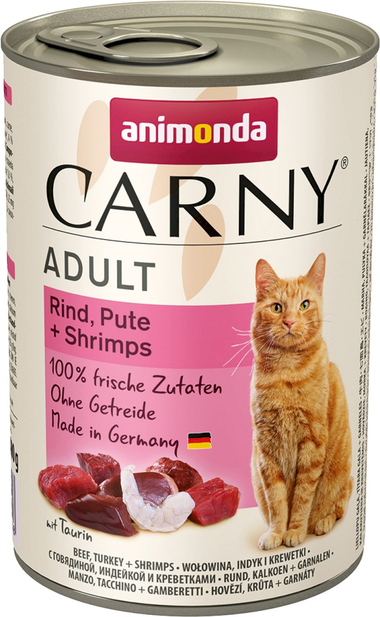 Animonda Carny wołowina, indyk, krewetki kawałki adult 400 g