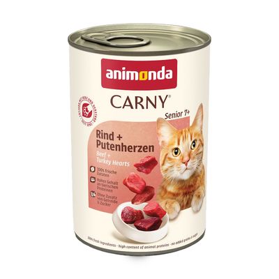 Animonda Carny indyk, wołowina kawałki senior 400 g × 24