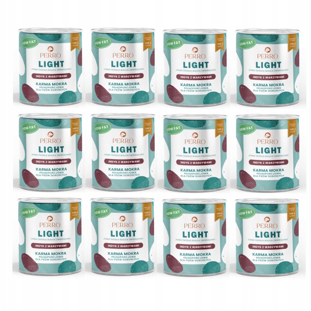 Perro Light indyk adult 800 g × 12