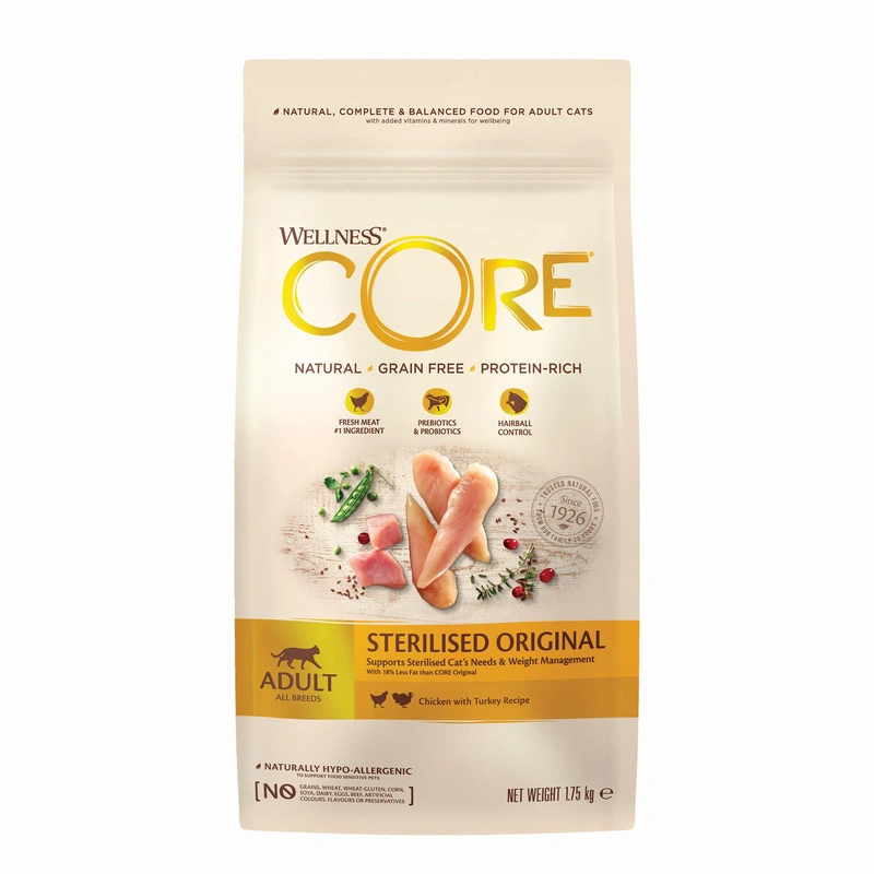 Wellness CORE Sterilised indyk, kurczak adult 1,75 kg