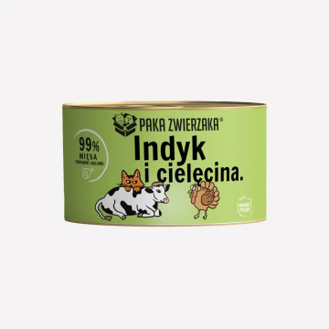 Paka Zwierzaka cielęcina, indyk w galaretce 200 g