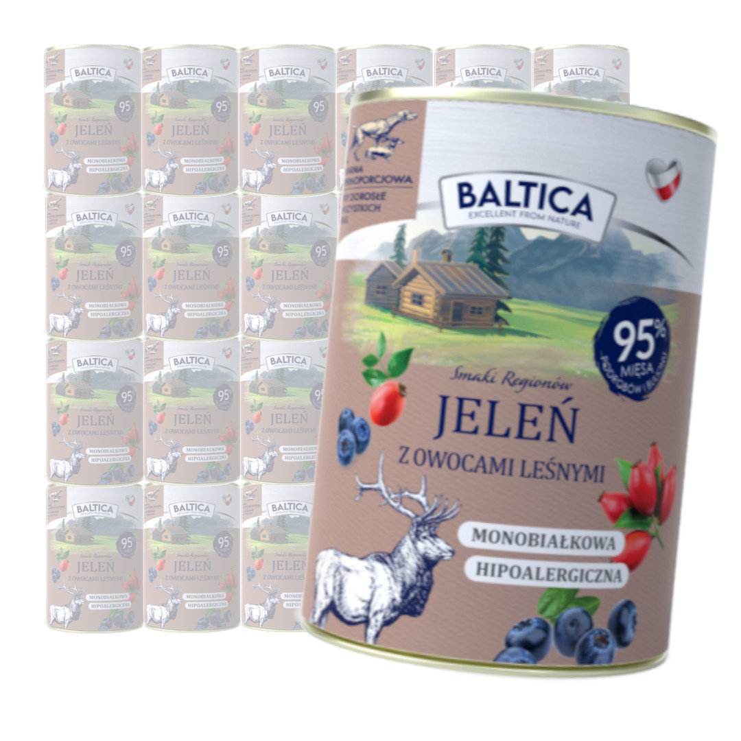 Baltica Smaki Regionów jeleń adult 400 g × 24