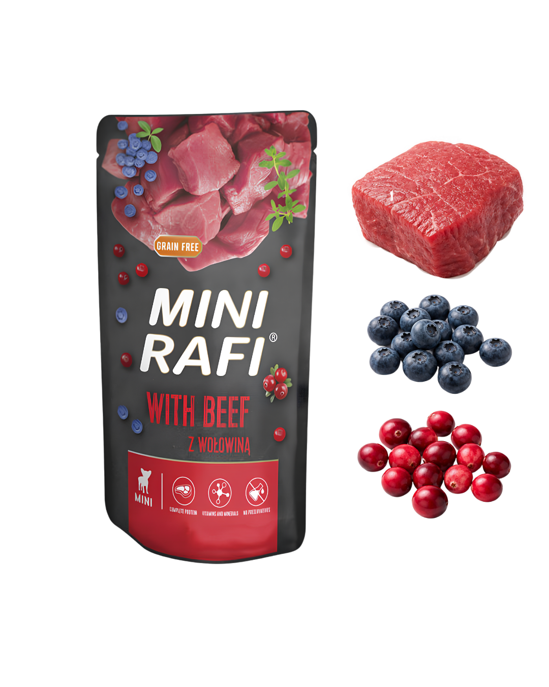Rafi Mini Rafi wołowina adult małe rasy 150 g