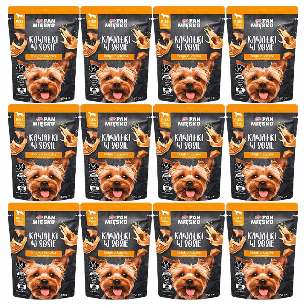 Pan Mięsko indyk, kaczka adult 150 g × 12