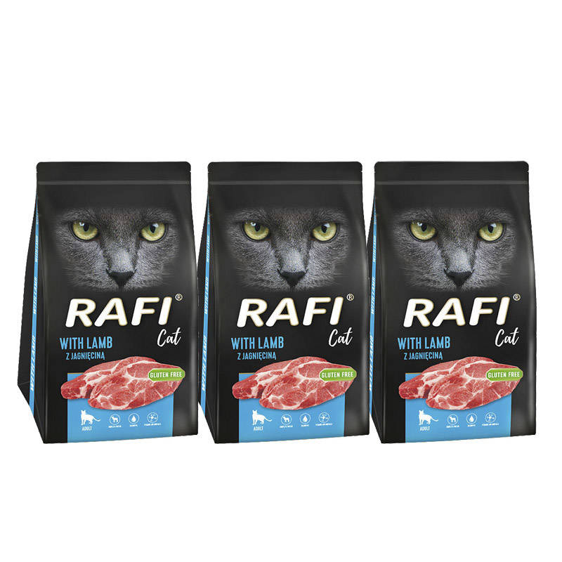 Rafi Cat jagnięcina 1,5 kg × 3