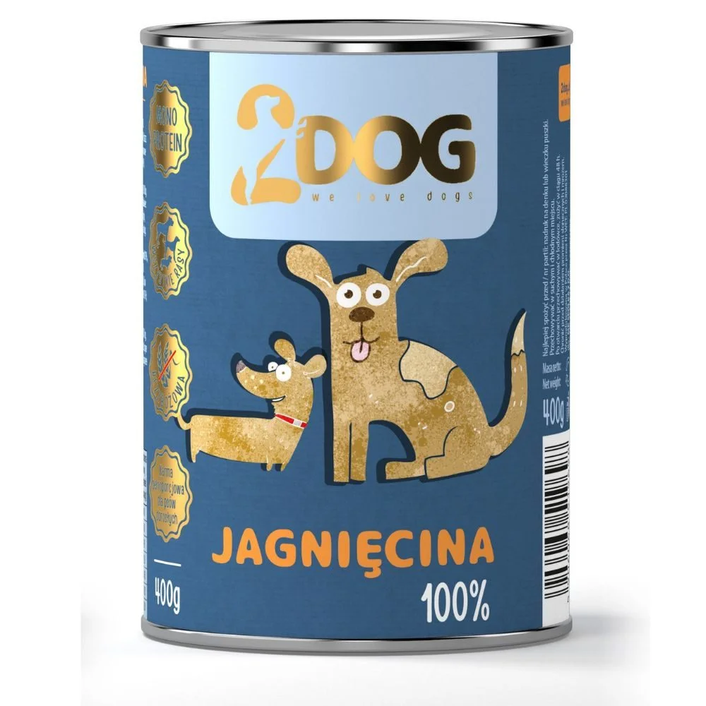 2Dog Premium jagnięcina 400 g