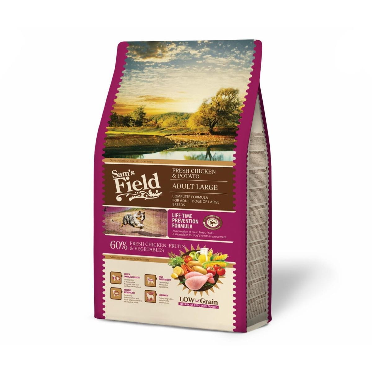 Sam's Field kurczak adult duże rasy 2,5 kg