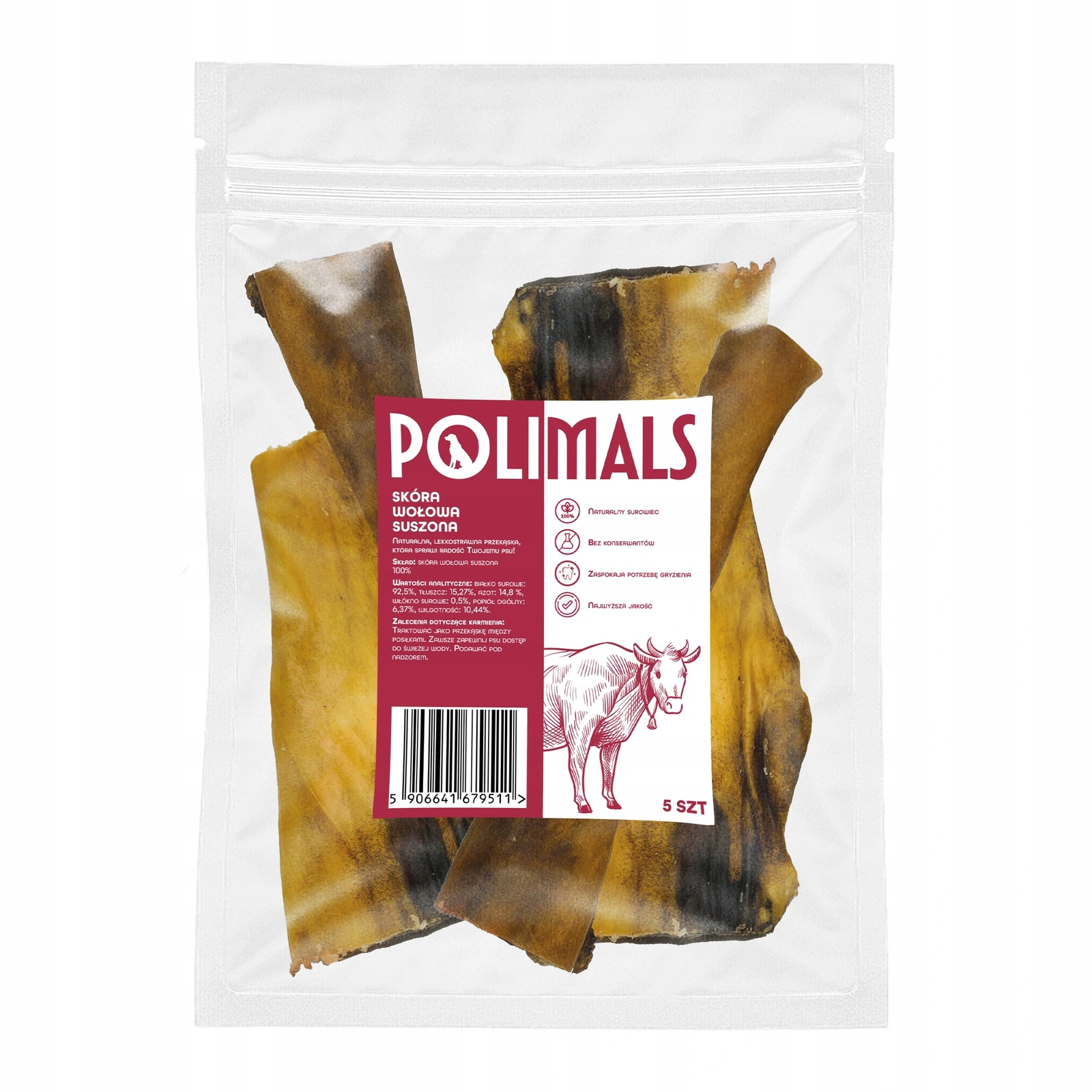 Polimals wołowina 30 g × 5