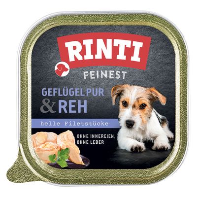 Rinti Feinest drób, jeleń adult 150 g × 11
