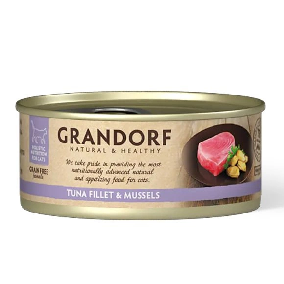 Grandorf małże, tuńczyk kawałki 70 g
