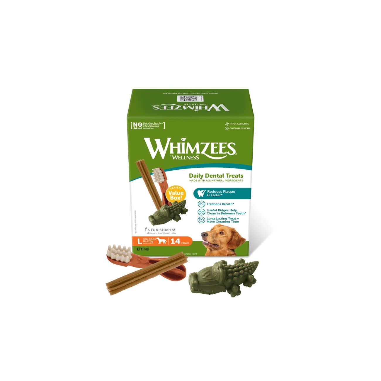 Whimzees adult duże rasy 60 g × 14